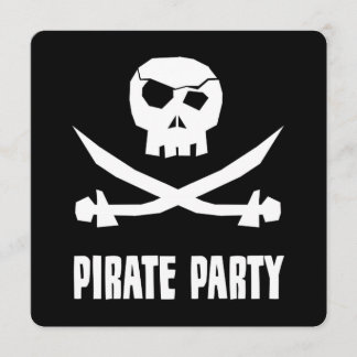 Invitaciones a fiestas piratas