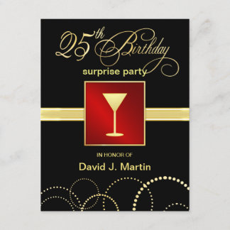 Invitaciones a fiestas sorpresa por cumpleaños núm