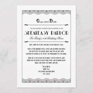 Invitaciones a fiestas temáticas de los 20