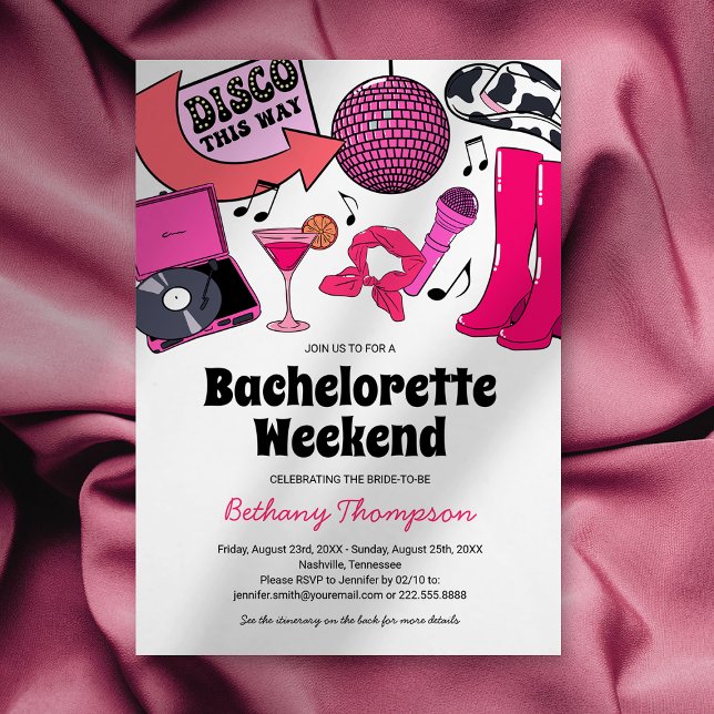 Invitaciones a fin de semana de la Bachelorette de (Subido por el creador)