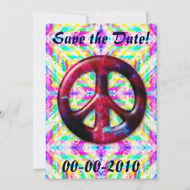 Invitaciones a firmar de señal de paz de nebulosa  (Anverso)