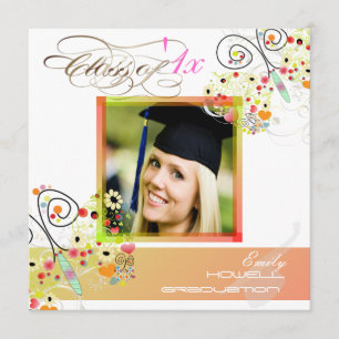 Invitaciones a fotos de graduación de PixDezines 2