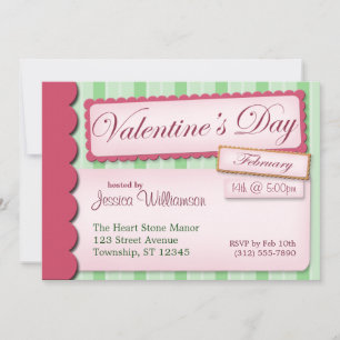 Invitaciones a franja verde de cuaderno de El día 