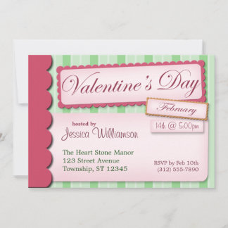 Invitaciones a franja verde de cuaderno de El día 