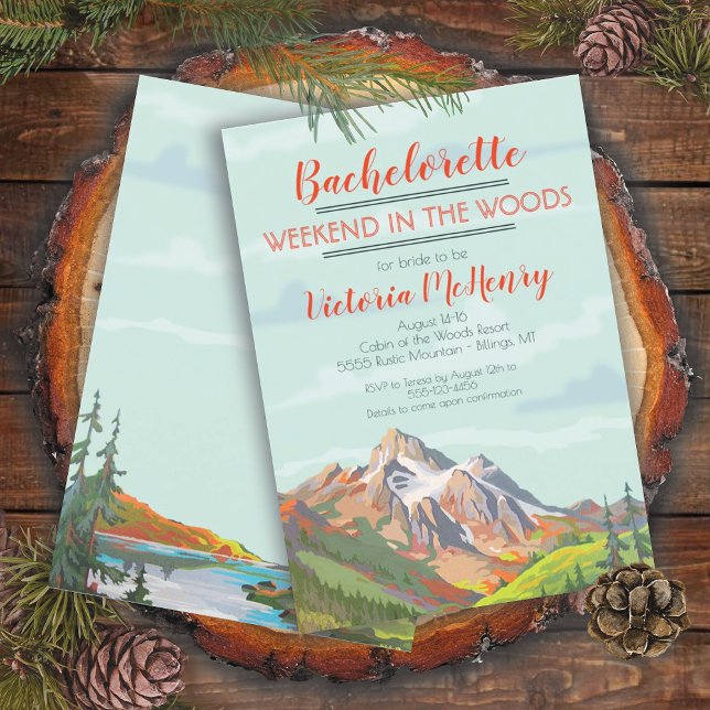 Invitaciones a Getaway Mountain Woods de fin de se (Subido por el creador)