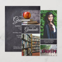 Invitaciones a graduación, Cartón, Collage de foto