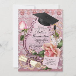 Invitaciones a graduación de chicas