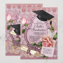 Invitaciones a graduación de chicas