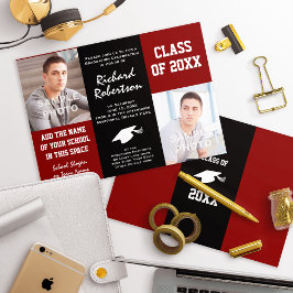 Invitaciones a graduación de Colores escolares per