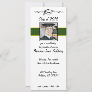 Invitaciones a graduación de escuelas de Oro y Eco