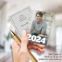 Invitaciones a graduación de fotos MINI de 3,5" X