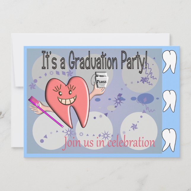 Invitaciones a graduación de higienista dental (Anverso)