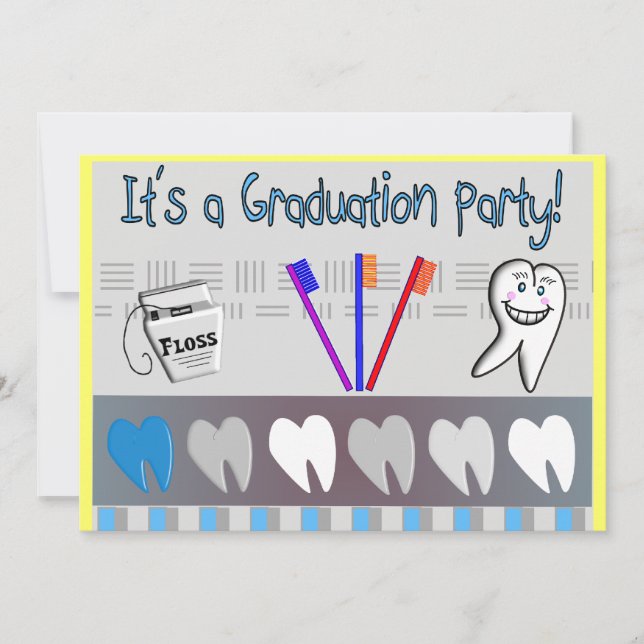 Invitaciones a graduación de higienista dental (Anverso)