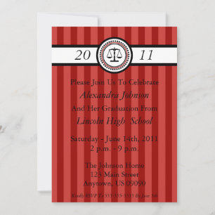 Invitaciones a graduación de la Escuela de Derecho