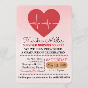 Invitaciones a graduación de la Escuela de Enferme