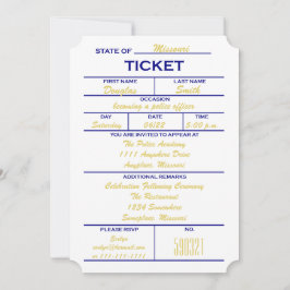 Invitaciones a graduación de la policía de entrada