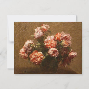 Invitaciones a Henri Fantin-Latour Vase de Peonies
