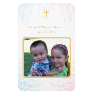 Invitaciones a imanes de foto de chico y Chica gem