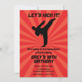 Invitaciones a Karate, invitaciones a Dojo