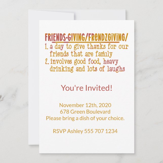 Invitaciones a la amistad moderna (Anverso)