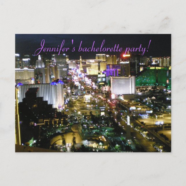 Invitaciones a la Bachelorette de Las Vegas (Anverso)