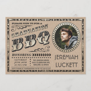 Invitaciones a la barbacoa de graduación   Foto pe