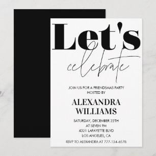 Invitaciones a la Black Friendsmas