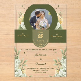 Invitaciones a la boda acrílica por Personalizado 