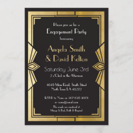 Invitaciones a la boda Art Deco Participación Gats