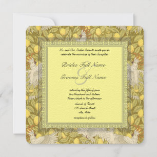 Invitaciones a la boda Art Nouveau de Cockatoo