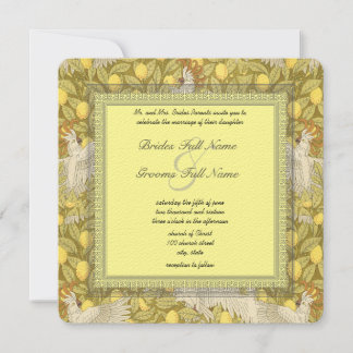 Invitaciones a la boda Art Nouveau de Cockatoo