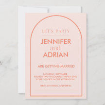 Invitaciones a la boda artística