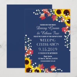 Invitaciones a la boda azul de la Marina de Giraso