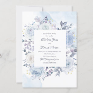 Invitaciones a la boda azul Mayflower