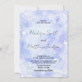 Invitaciones a la Boda Azul Púrpura