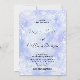 Invitaciones a la Boda Azul Púrpura