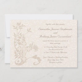 Invitaciones a la boda blanca florecientes entre c