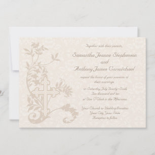 Invitaciones a la boda blanca florecientes entre c