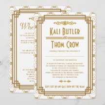 Invitaciones a la boda blanca personalizado Art De