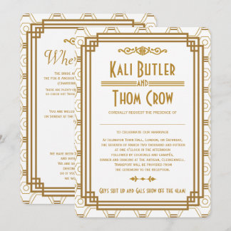 Invitaciones a la boda blanca personalizado Art De
