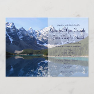 Invitaciones a la boda campestre del Lago Rocky Mo