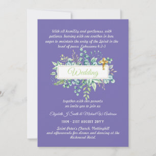 Invitaciones a la boda católica moderna
