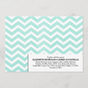 Invitaciones a la boda Chevron Zigzag