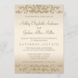 Invitaciones a la boda con aspecto de Purpurina de