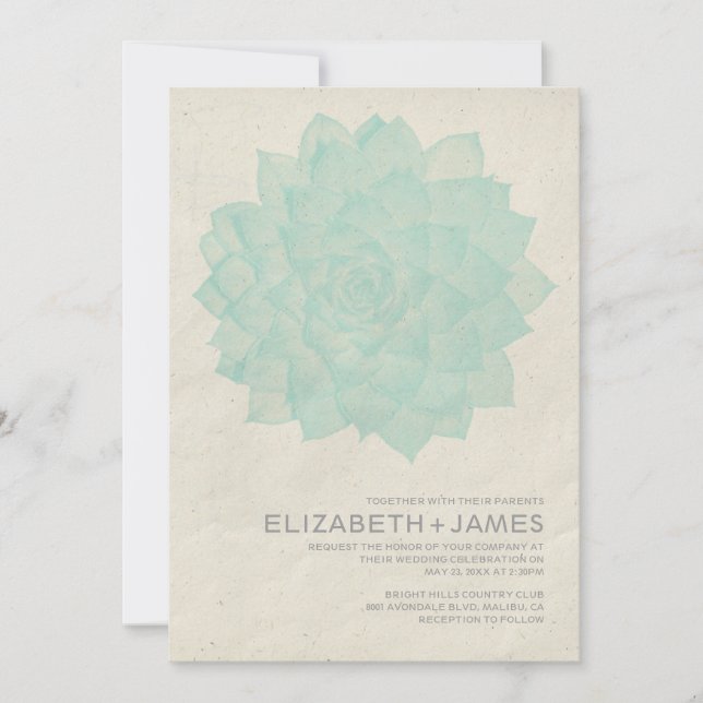 Invitaciones a la boda contemporánea (Anverso)