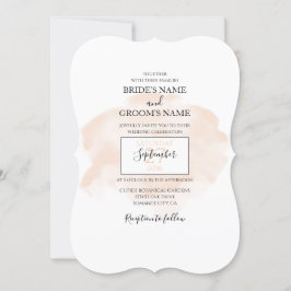 Invitaciones a la boda de acuarela elegante