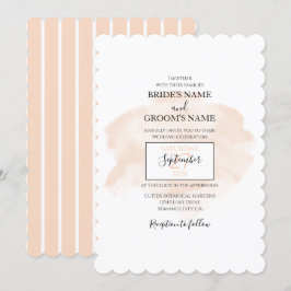 Invitaciones a la boda de acuarela elegante