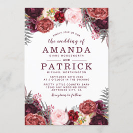 Invitaciones a la boda de amigos de Rubor de Fall 