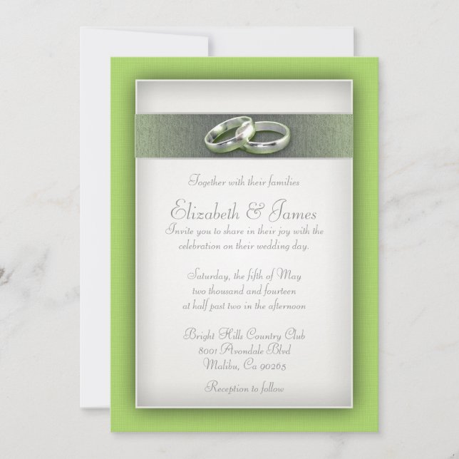 Invitaciones a la boda de anime (Anverso)