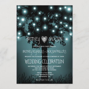 Invitaciones a la boda de árboles rústicos foresta